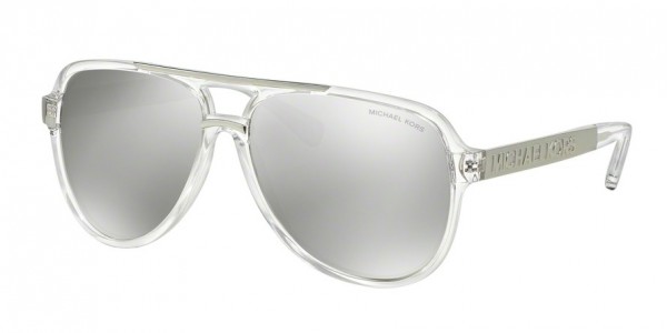 Michael Kors MK6025 CLEMENTINE II Sunglasses, 30946G CLEAR/SILVER (CLEAR)