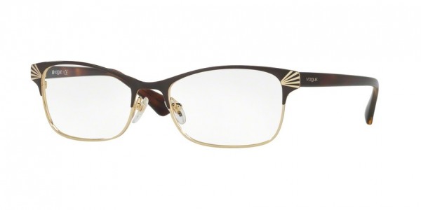 Vogue VO4009 Eyeglasses, 997 BROWN/PALE GOLD (BROWN)