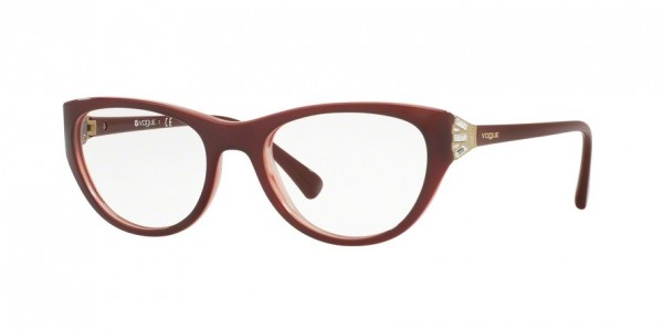 Vogue VO5058B Eyeglasses, 2323 TOP BORDEAUX/OPAL PINK (BORDEAUX)