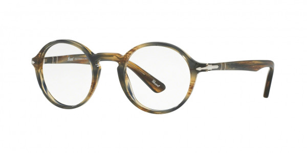 Persol PO3141V Eyeglasses, 1049 STRIPED BROWN GREY (BROWN)