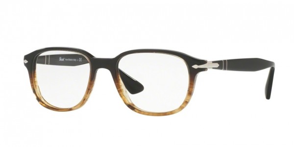 Persol PO3145V Eyeglasses, 1026 BROWN/STRIPPED BROWN (BROWN)