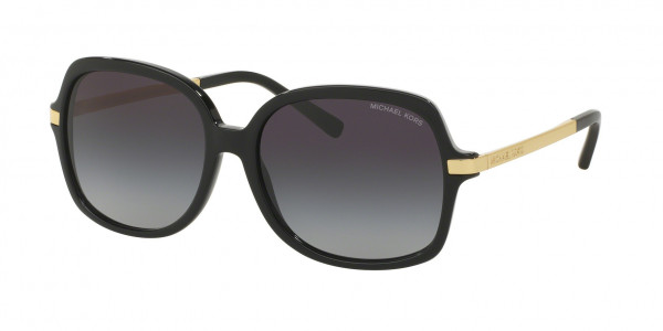 Michael Kors MK2024F ADRIANNA II Sunglasses, 316011 ADRIANNA II BLACK LIGHT GREY G (BLACK)
