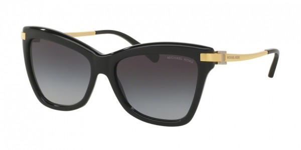 Michael Kors MK2027F AUDRINA III Sunglasses, 317111 BLACK (BLACK)