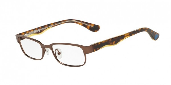 Disney Eyewear 3E1008 Eyeglasses, 3174 SATIN BROWN/BROWN CRYSTAL (BROWN)