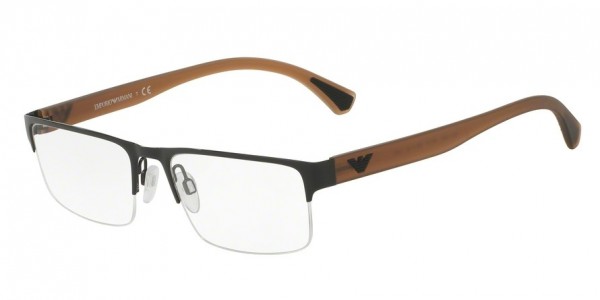 Emporio Armani EA1050 Eyeglasses, 3014 BLACK (BLACK)