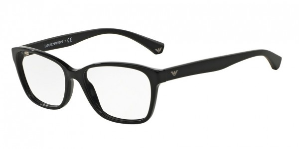 Emporio Armani EA3060F Eyeglasses, 5017 BLACK (BLACK)