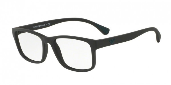 Emporio Armani EA3089 Eyeglasses, 5042 MATTE BLACK (BLACK)