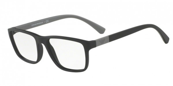 Emporio Armani EA3091 Eyeglasses, 5001 MATTE BLACK (BLACK)