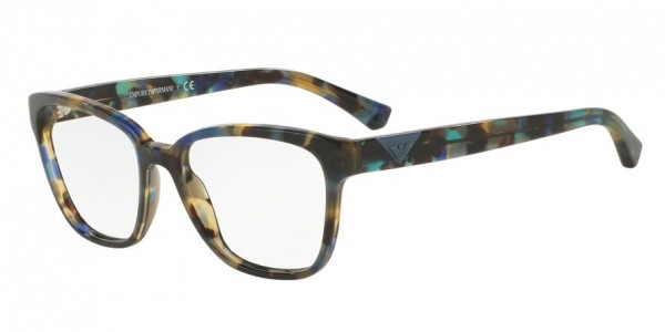 Emporio Armani EA3094 Eyeglasses, 5542 HAVANA SPOT BLUE (BLUE)