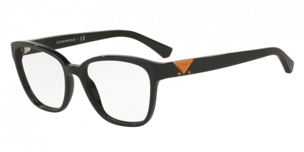 Emporio Armani EA3094F Eyeglasses, 5017 BLACK (BLACK)