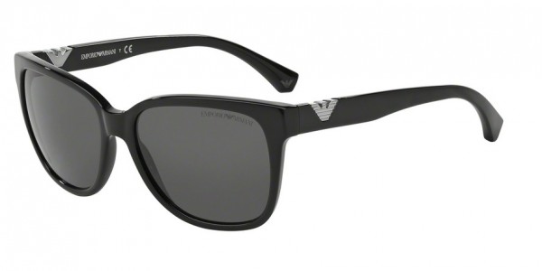 Emporio Armani EA4038F Sunglasses, 501787 BLACK (BLACK)