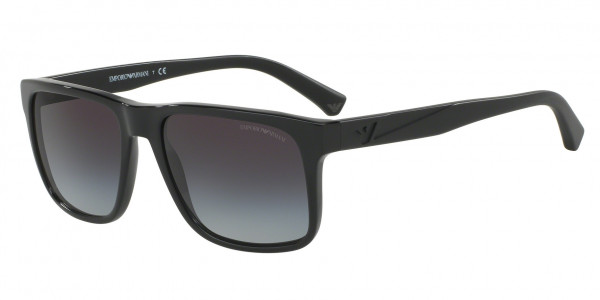 Emporio Armani EA4071F Sunglasses, 50178G BLACK (BLACK)