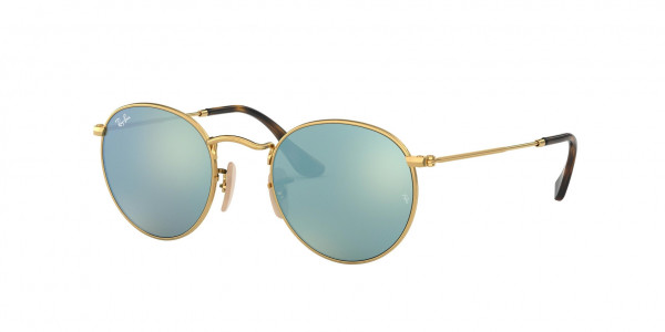 Ray-Ban RB3447N ROUND METAL Sunglasses, 001/30 ARISTA (GOLD)