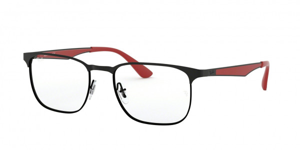 Ray-Ban Optical RX6363 Eyeglasses, 3018 MATTE BLACK ON BLACK (BLACK)