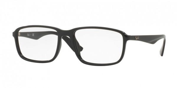 Ray-Ban Optical RX7084F Eyeglasses, 2000 SHINY BLACK (BLACK)