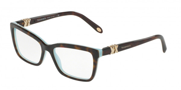 Tiffany & Co. TF2137 Eyeglasses, 8134 HAVANA/BLUE (HAVANA)