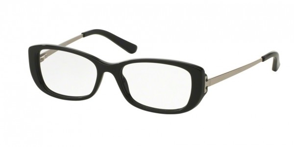 Tory Burch TY2062 Eyeglasses, 1390 BLACK/SILVER (BLACK)