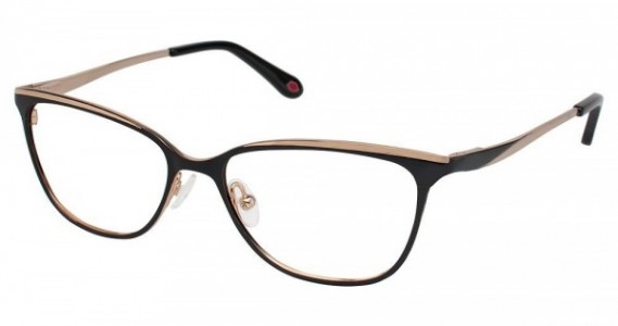 Lulu Guinness L774 Eyeglasses, Black/Gold (BLK)