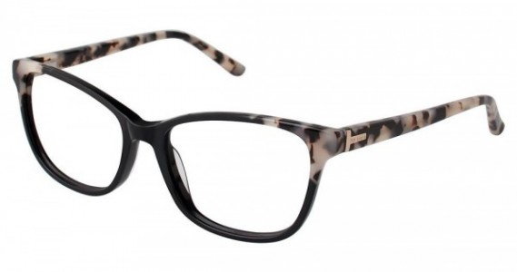 Ted Baker B736 Eyeglasses, Black/Ivory Tortoise (BLK)
