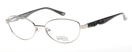 Catherine Deneuve CD0380 Eyeglasses, 010 - Shiny Light Nickeltin