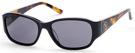 Guess GU7436 Sunglasses, 01A - Shiny Black  / Smoke