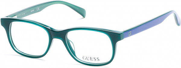 Guess GU9163 Eyeglasses, 096 - Shiny Dark Green