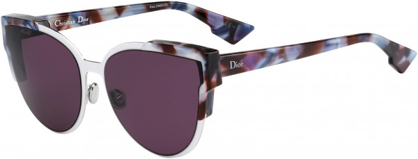 Christian Dior Wildlydior Sunglasses, 0P7I Havana Violet Pink