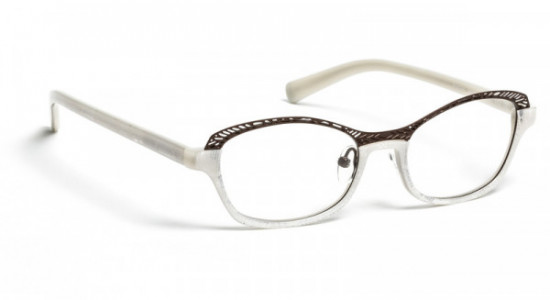 J.F. Rey PM034 Eyeglasses, WHITE LACE/BROWN (9010)