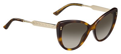 Gucci Gucci 3804/S Sunglasses, 0CRX(HA) Dark Havana Gold