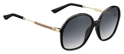 Gucci Gucci 3844/S Sunglasses, 06UB(9O) Shiny Black Gold