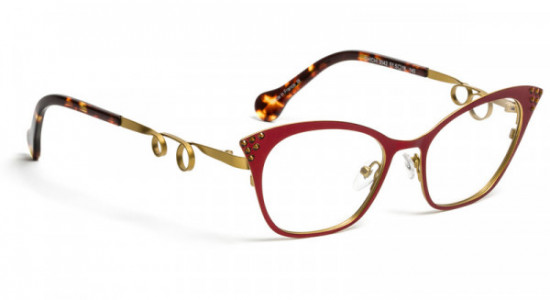 Boz by J.F. Rey CHICHI Eyeglasses, RED/GOLD + STONES (3042)