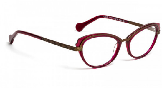Boz by J.F. Rey CLEO Eyeglasses, RED/ANTIC BRONZE (3065)