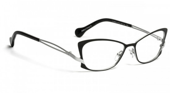 Boz by J.F. Rey CORAIL Eyeglasses, BLACK/SHINY SILVER (0013)