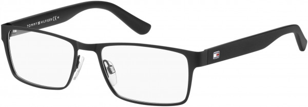 Tommy Hilfiger TH 1420 Eyeglasses, 0MPZ Matte Black Shiny Black