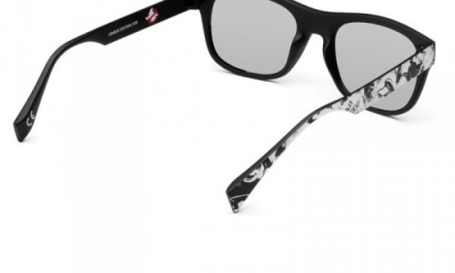 Italia Independent IS000 GHOSTB Sunglasses, Black / White (IS000 GHOSTB.009.001)