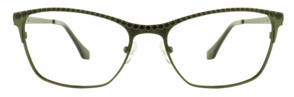 Cinzia Designs CIN-5052 Eyeglasses, 3 - Olive / Black