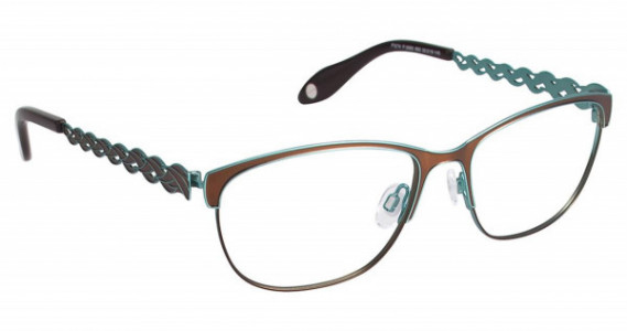 Fysh UK FYSH 3563 Eyeglasses, (663) BROWN TURQUOISE