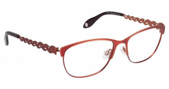 Fysh UK FYSH 3563 Eyeglasses, (666) RED PAPAYA