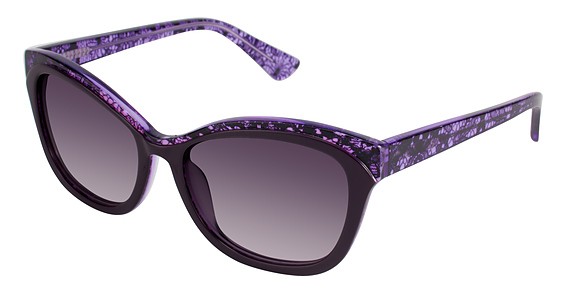 Nicole Miller Wolcott Sunglasses, C02 PURPLE/ROSE (Gradient Dark Purple)