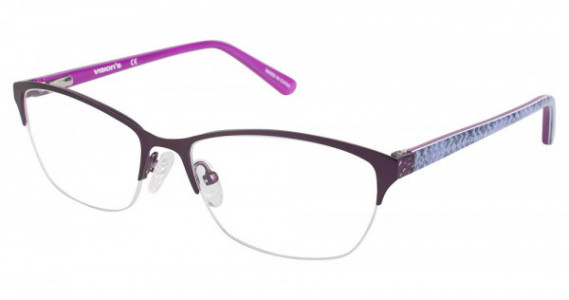 Vision's Vision's 232 Eyeglasses, C01 MATTE MULBERRY