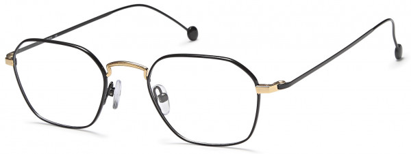 Menizzi M4004 Eyeglasses, 03-Black/Gold