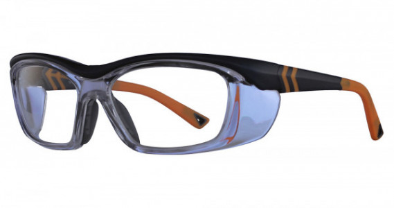 Hilco OnGuard OG225S W/DUST DAM Safety Eyewear, Navy/ Neon Orange
