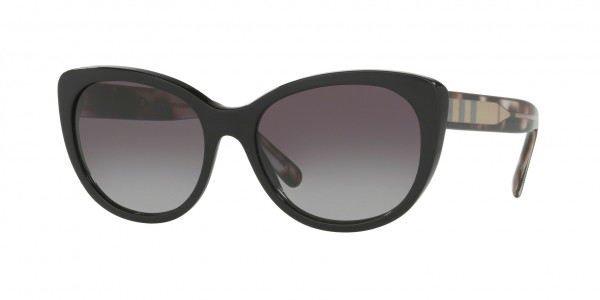 Burberry BE4224 Sunglasses, 30018G BLACK GREY GRADIENT (BLACK)