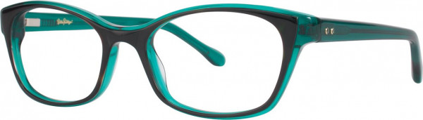 Lilly Pulitzer Wayland Eyeglasses, Tortoise Aqua