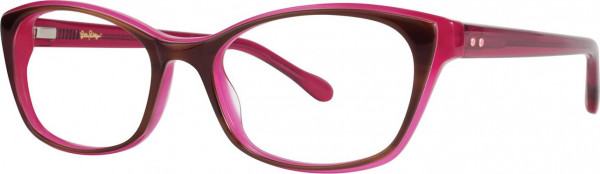 Lilly Pulitzer Wayland Eyeglasses, Tortoise Pink