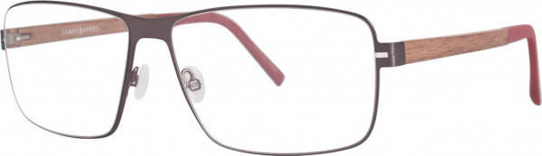 Jhane Barnes Quadrangle Eyeglasses, Gunmetal
