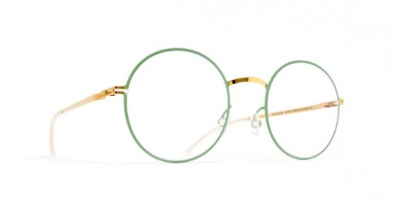 Mykita PERNILLA Eyeglasses, GOLD/AQUA GREEN