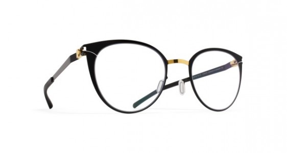 Mykita CAROLE Eyeglasses, GOLD/JET BLACK