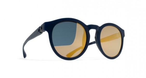 Mykita Mylon GIBA Sunglasses, MD25 NAVY BLUE - LENS: PEARLYGOLD FLASH