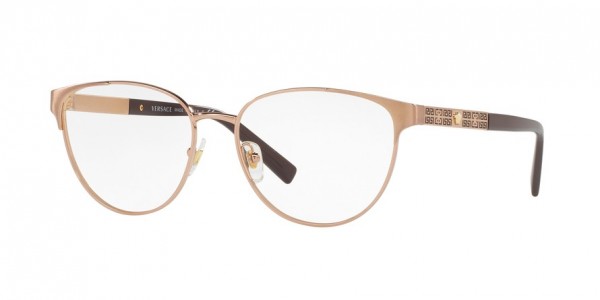 Versace VE1238 Eyeglasses, 1386 BRUSHED COPPER (BRONZE/COPPER)